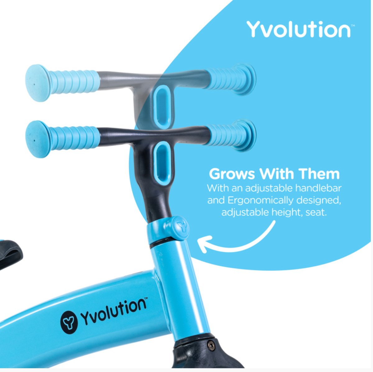 Velo Senior Balance Bike Blue - Yvolution