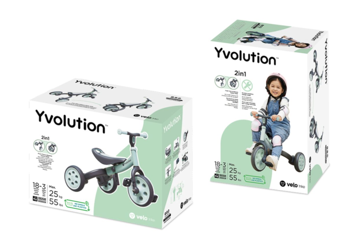 Velo Trike 2 in 1 (Green) - Yvolution