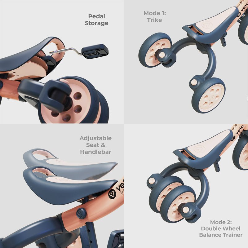 Velo Trike 2 in 1 (Peach) - Yvolution