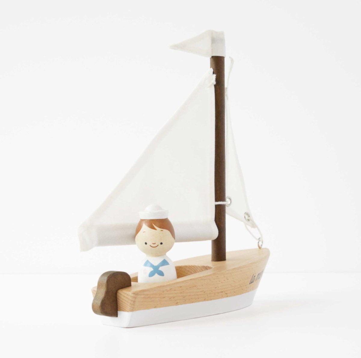 Wooden Sailing Boat & Captain - Le Toy Van