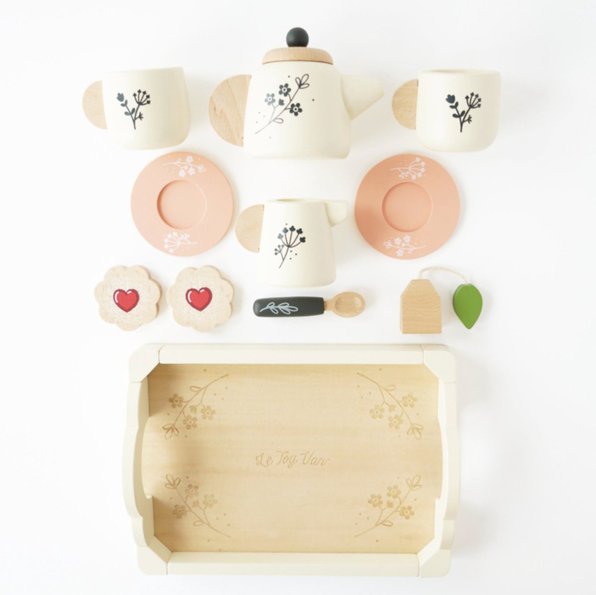 Wooden Tea Set & Tray - Le Toy Van