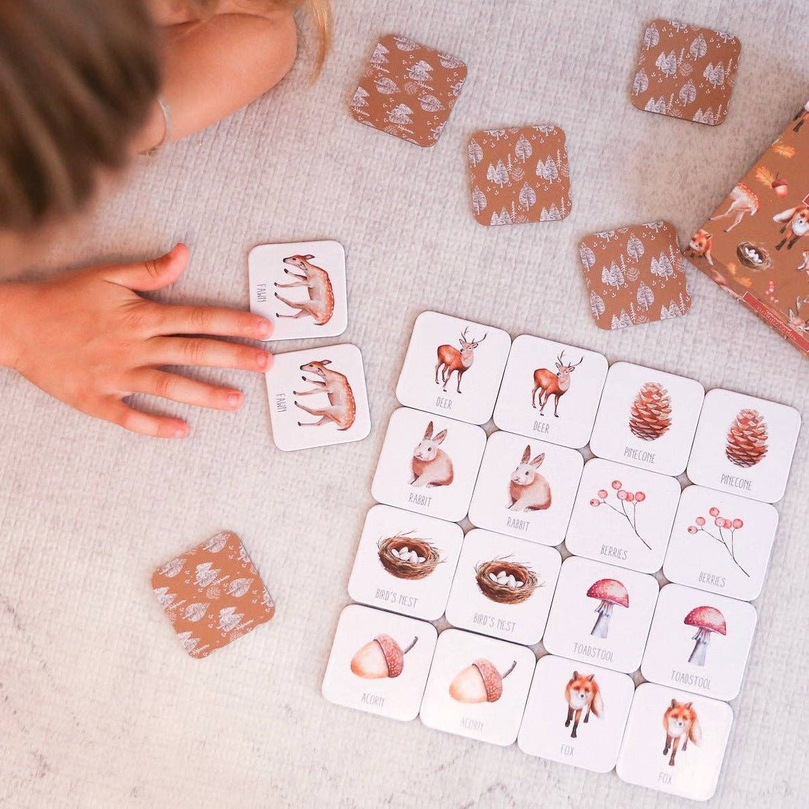 Woodland Memory Card Game by Modern Monty