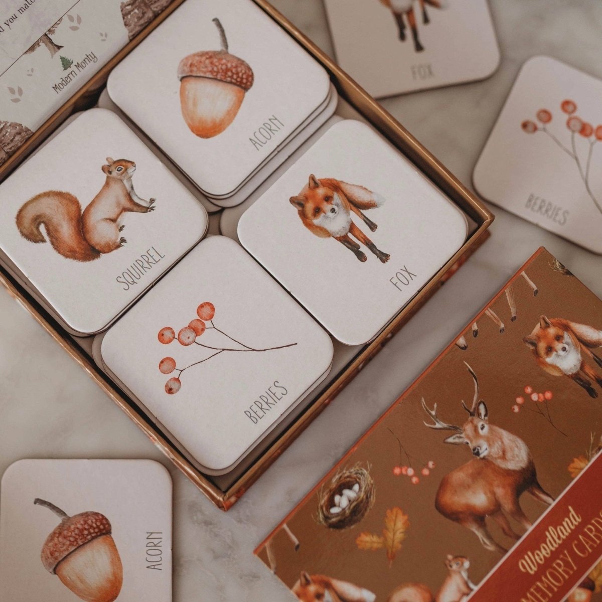 Woodland Memory Card Game by Modern Monty