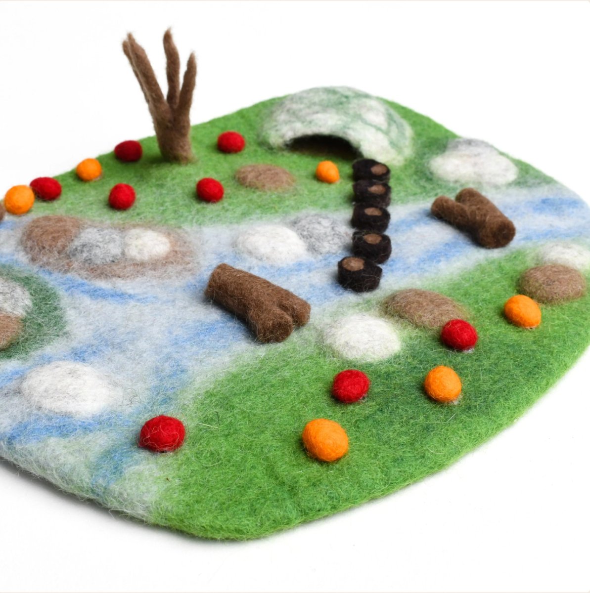 Woodland River Playscape Play Mat - Tara Treasures