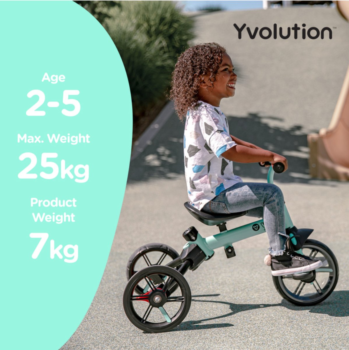 YVelo Flippa Trike 4 in 1 - Yvolution (Green)